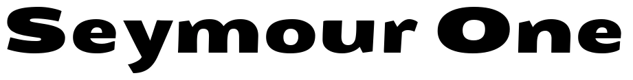 Seymour One 字体