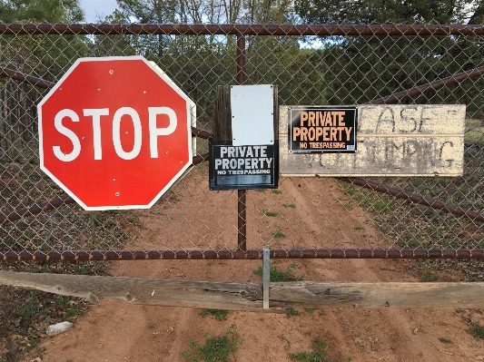 Road highway advertising sign Photo