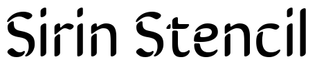 Sirin Stencil Font