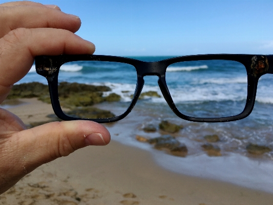 Blue sunglasses glasses eyewear Photo