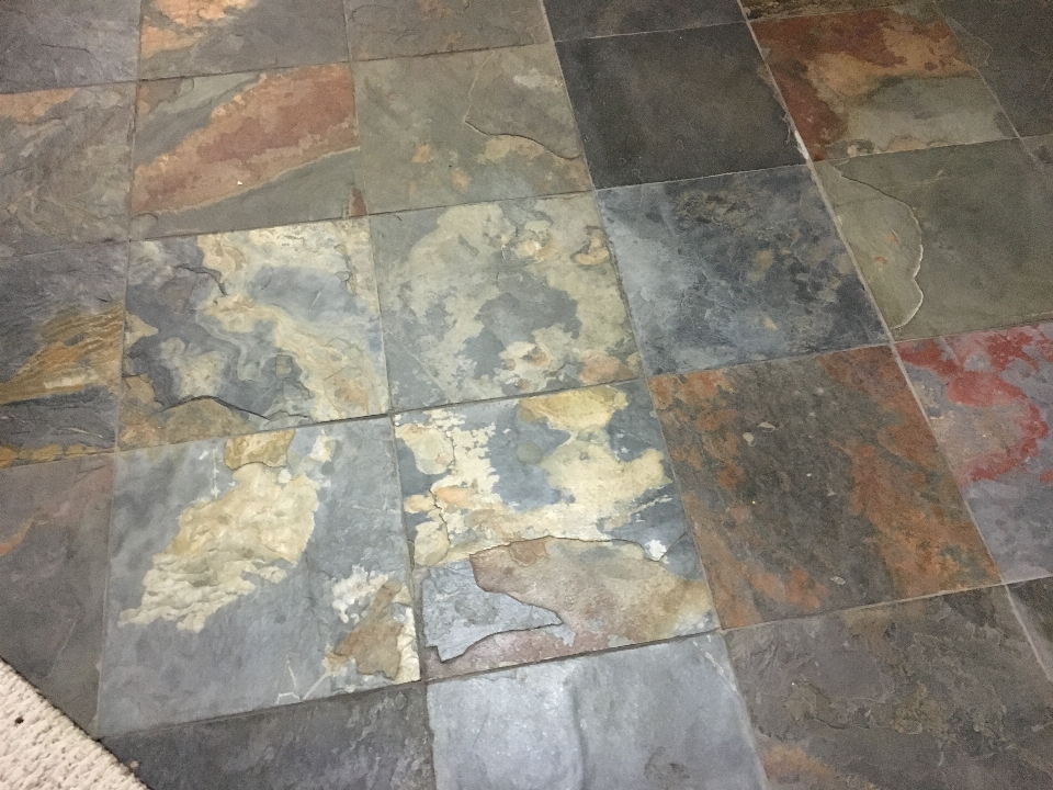 Rock floor tile material