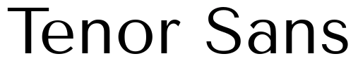 Tenor Sans Font