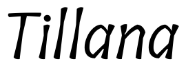 Tillana Font