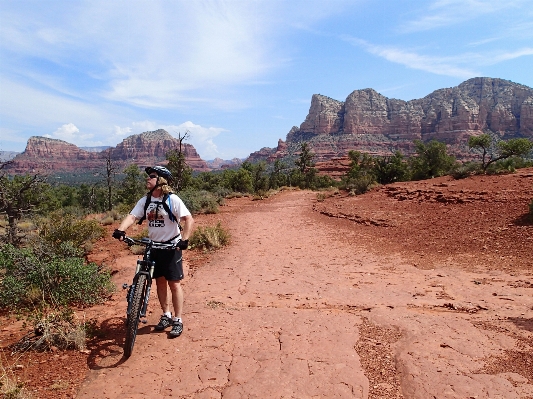 Landscape mountain trail adventure Photo