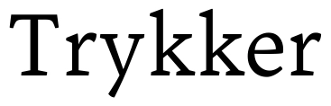 Trykker Font