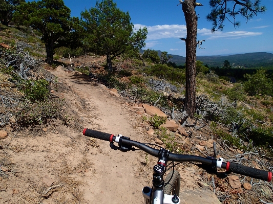 Mountain trail adventure bicycle Photo