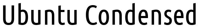 Ubuntu Condensed Font