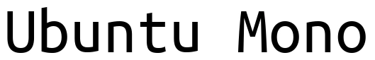 Ubuntu Mono Font