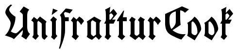 UnifrakturCook Font