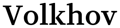 Volkhov Font