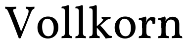 Vollkorn Font