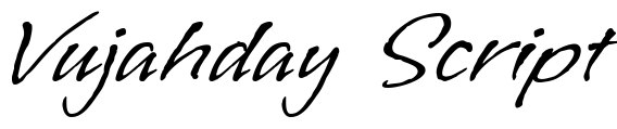 Vujahday Script Font