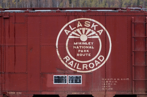 Wood sign red vehicle Photo