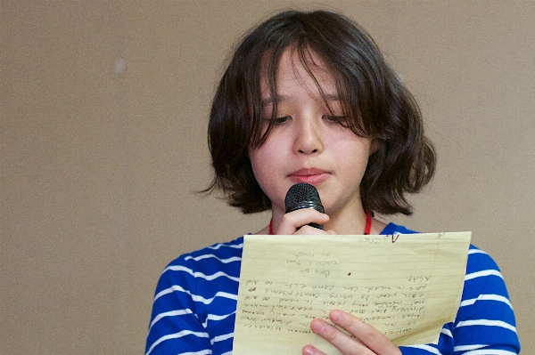 Writing person girl reading Photo