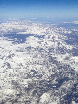 地平线 山 雪 冬天 照片