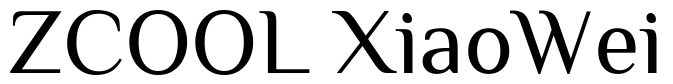 ZCOOL XiaoWei Font