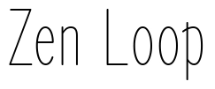 Zen Loop Font