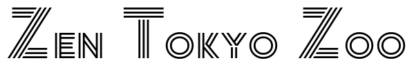 Zen Tokyo Zoo Font