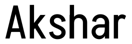 Akshar Font