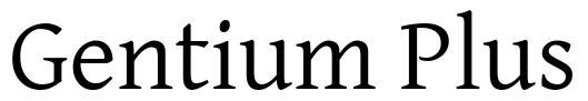 Gentium Plus Font