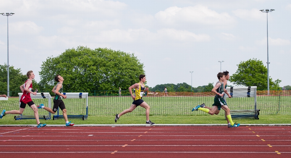 Outdoor track field running