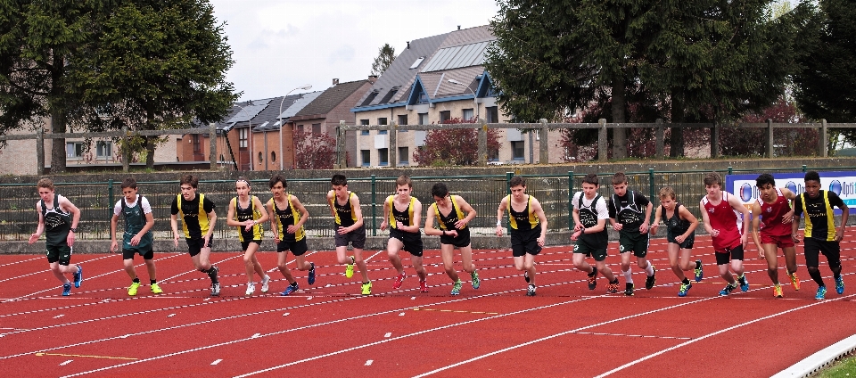 Piste en cours courir coureur