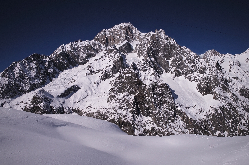 景观 山 雪 冬天