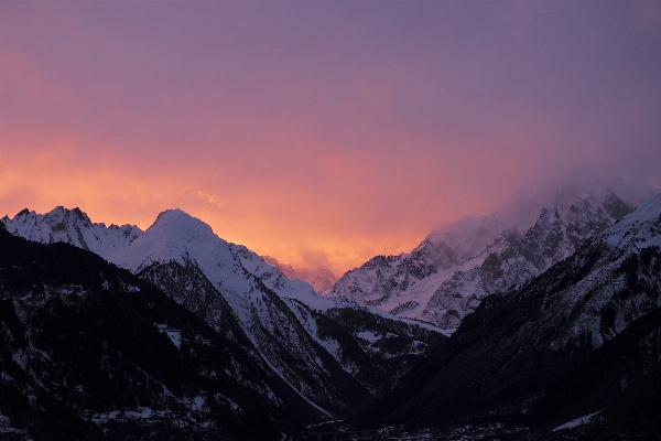 Landscape mountain snow winter Photo