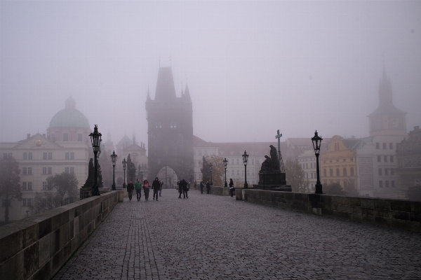 Snow architecture fog mist Photo