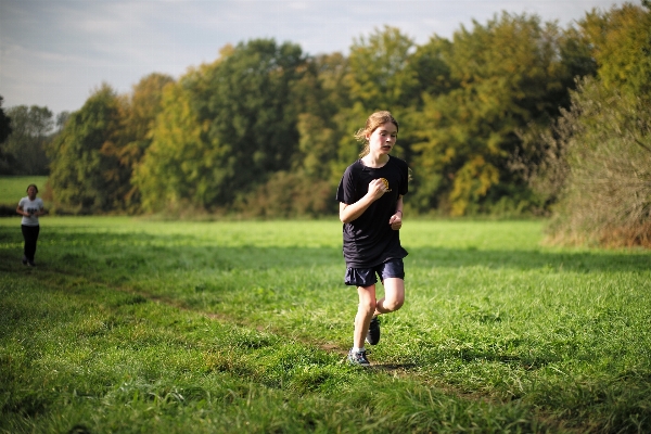 Grass person girl sport Photo