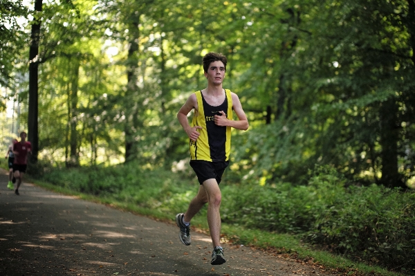 Person bokeh running run Photo