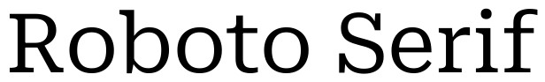 Roboto Serif Font