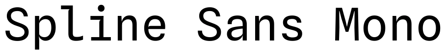 Spline Sans Mono Font