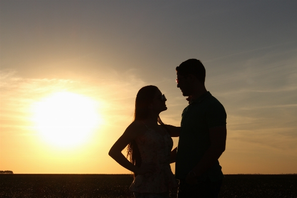 Foto Mare orizzonte silhouette leggero