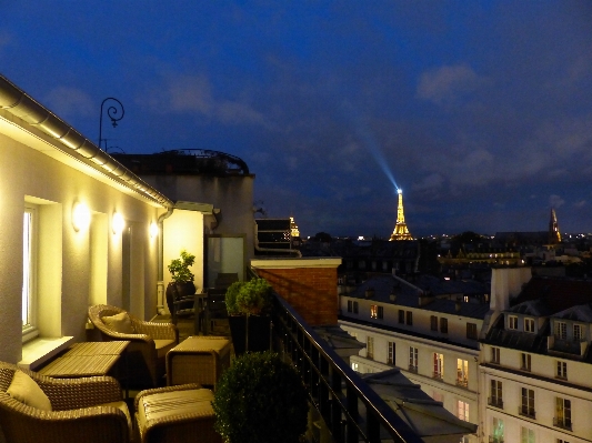 Night house city paris Photo