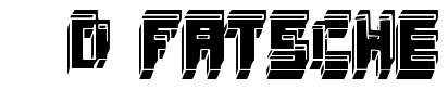 3D Fatsche Font