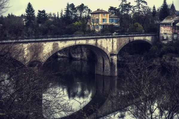 Landscape nature bridge river Photo