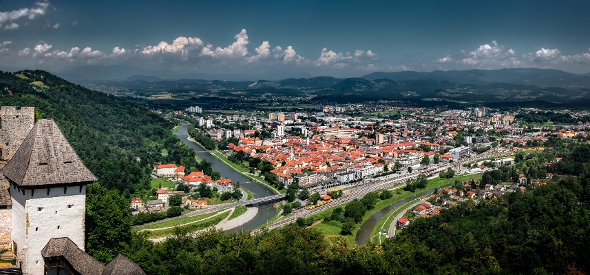 Zdjęcie Krajobraz na wolnym powietrzu góra architektura