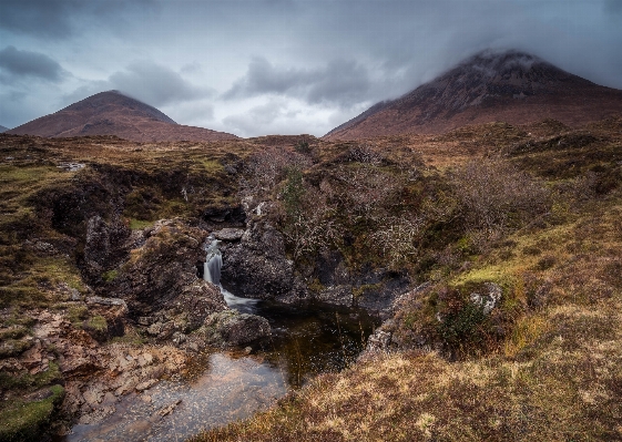 Landscape nature rock waterfall Photo