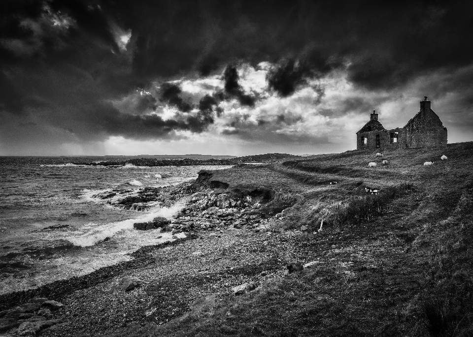 Landscape sea coast water