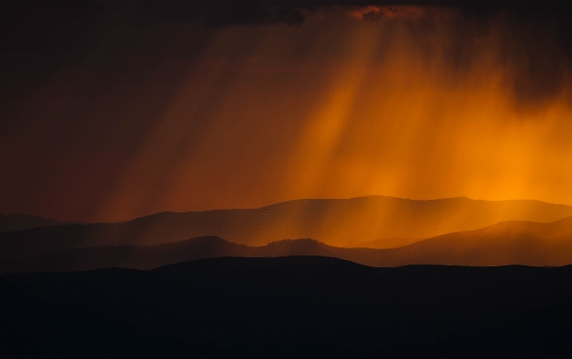 Landscape horizon silhouette creative Photo