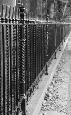 Fence black and white line monochrome Photo