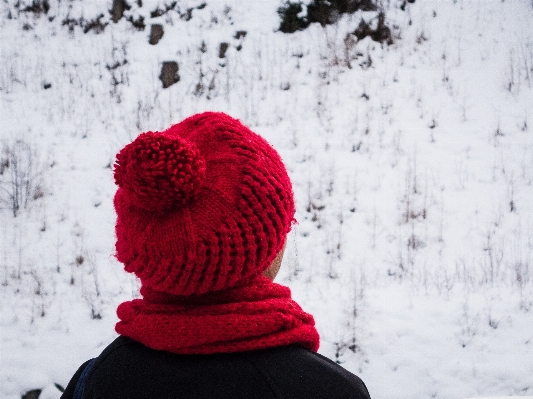 Snow winter people woman Photo