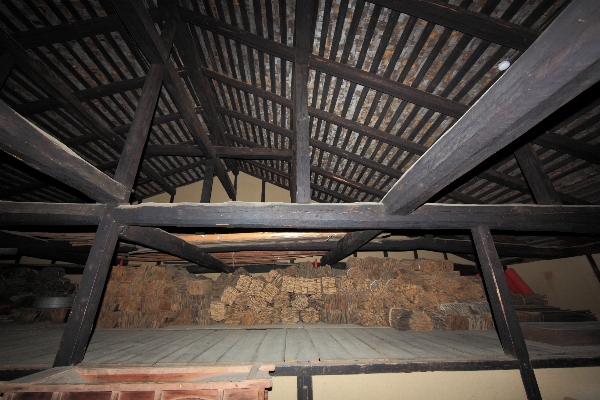 Architecture wood roof beam Photo