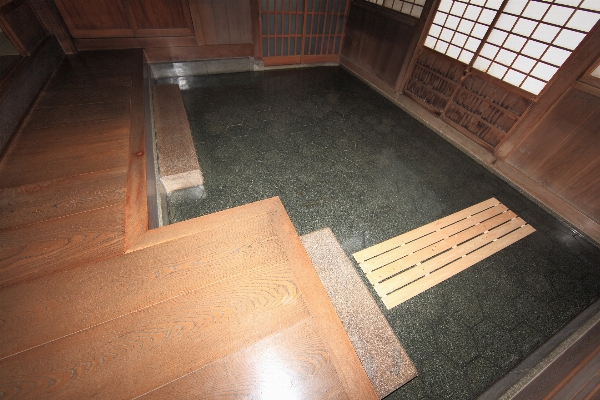 Wood house floor interior Photo