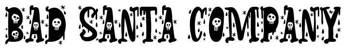 Bad Santa Company Font