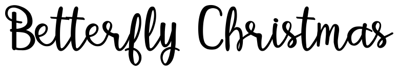 Betterfly Christmas Font