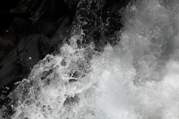 Sea water rock waterfall Photo