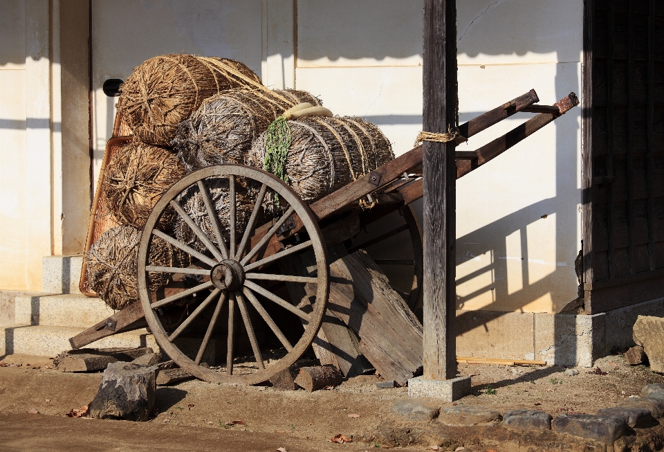 Wood wheel cart military