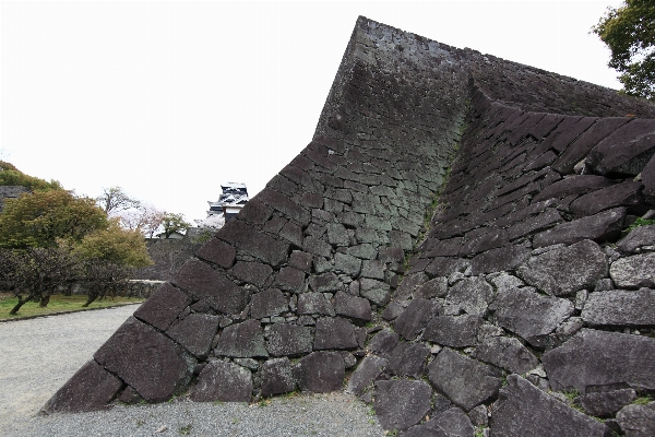 Rock wall stone monument Photo